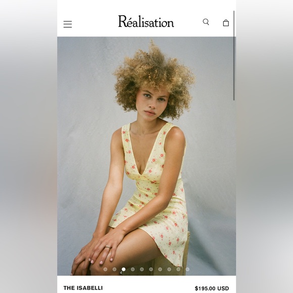 Realisation Par | The Isabelleli | Silk Yellow Dress | Size XS - Picture 1 of 5